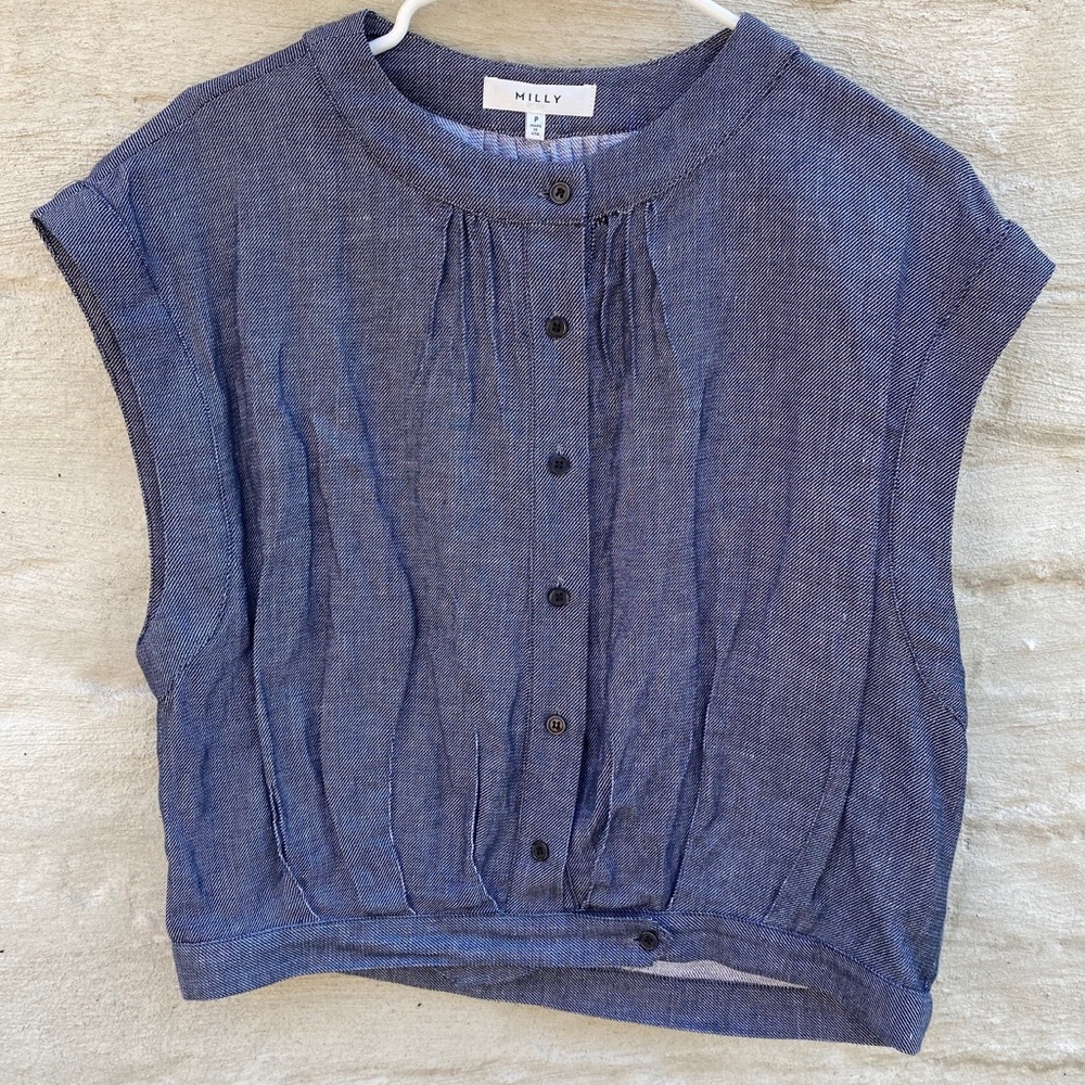 M I L L Y Brand Button Down Top